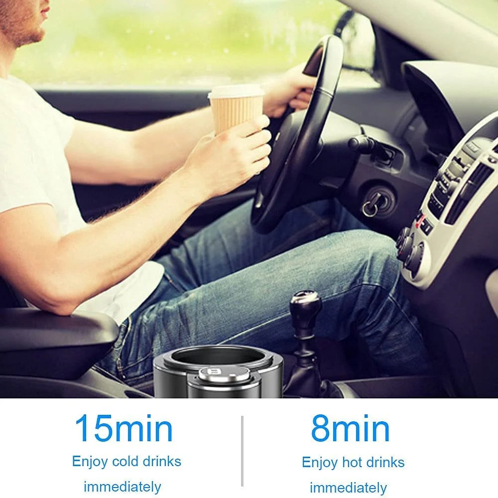 TempMate™ Smart Car Mug – Instant Heating & Cooling for Beverages